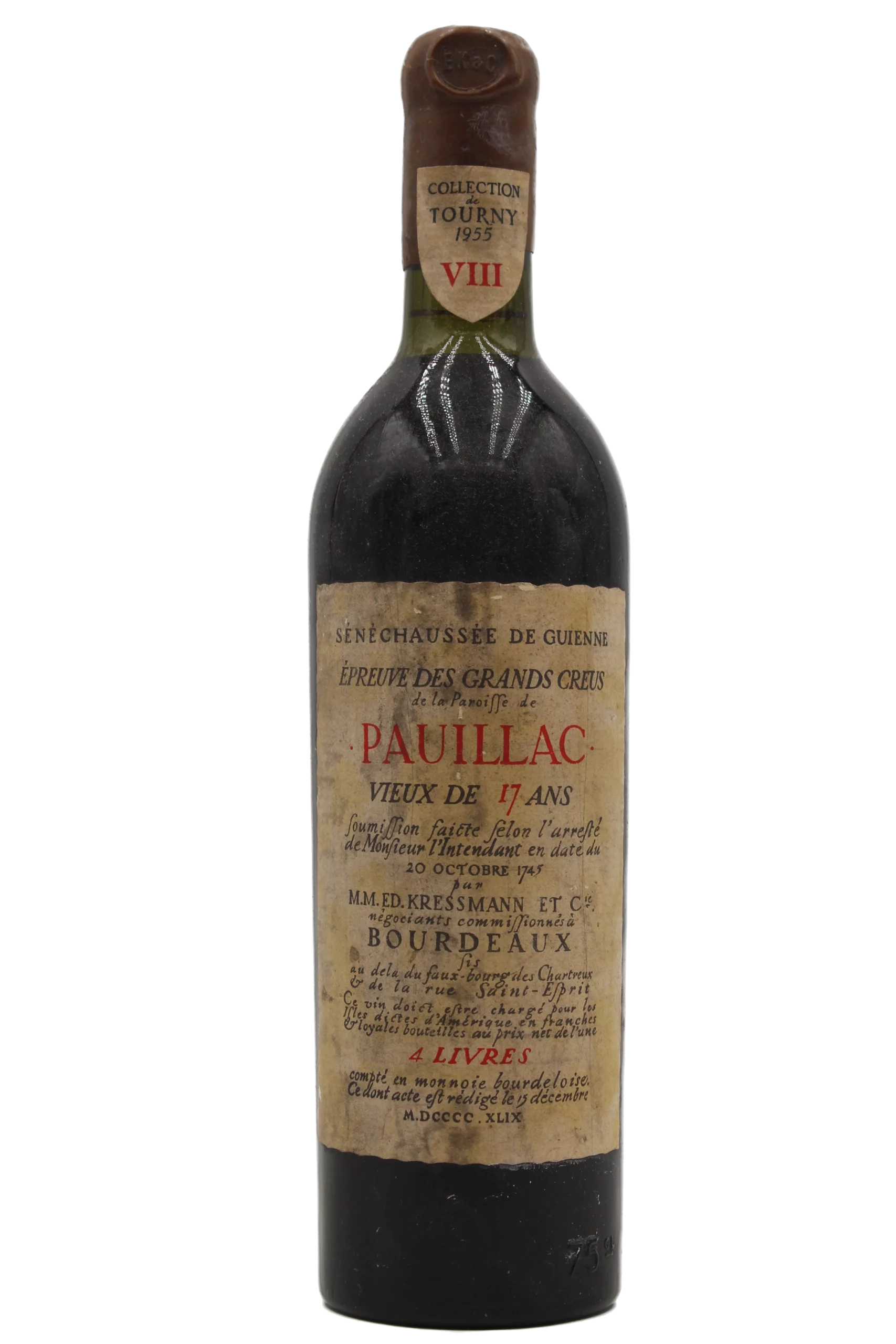 COLLECTION DE TOURNY KRESSMANN VIEUX DE 17 ANS 1955