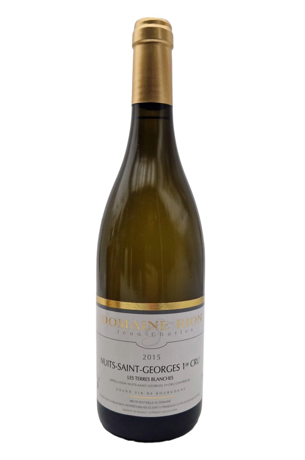 NUITS SAINT GEORGES 1ER CRU LES TERRES BLANCHES BLANC 2015 DOMAINE RION
