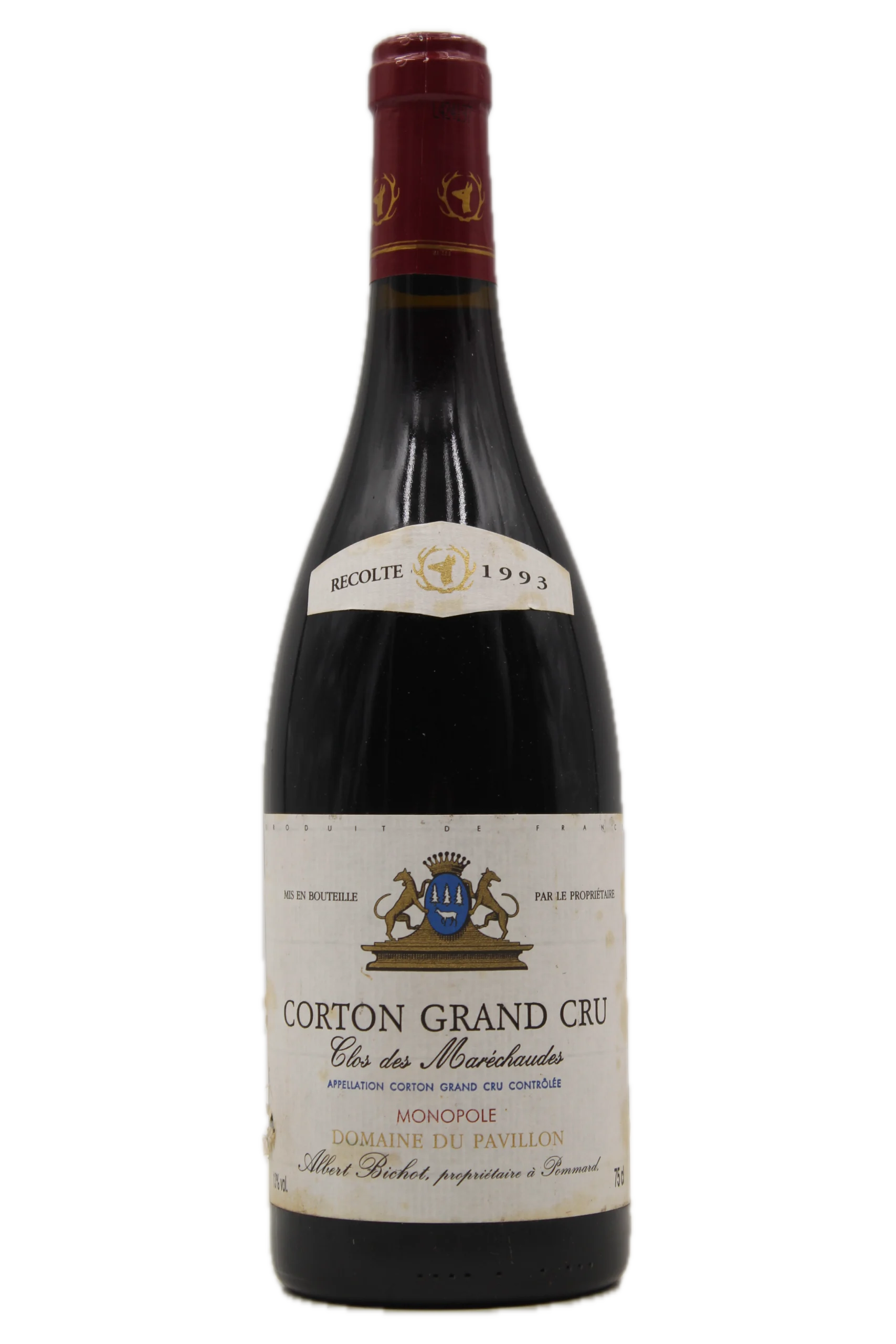 CORTON GRAND CRU CLOS DES MARECHAUDES MONOPOLE 1993 ALBERT BICHOT