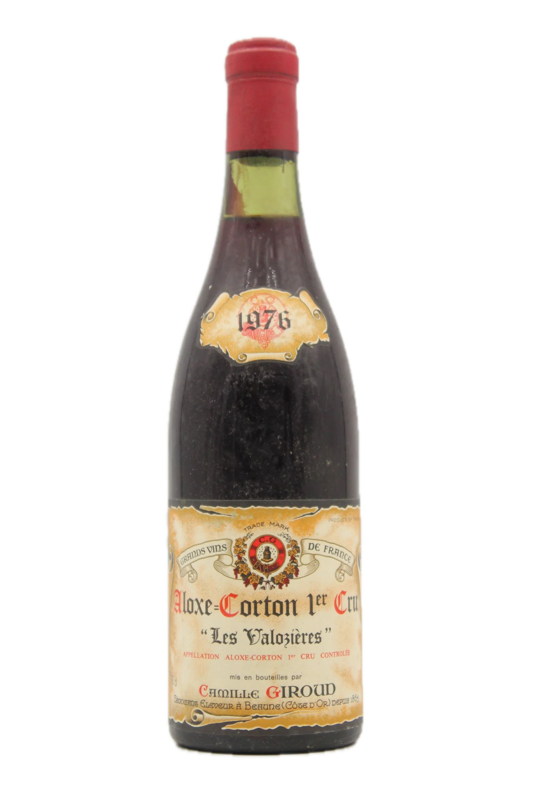 ALOXE CORTON 1ER CRU LES VALOZIERES 1976 CAMILLE GIROUD