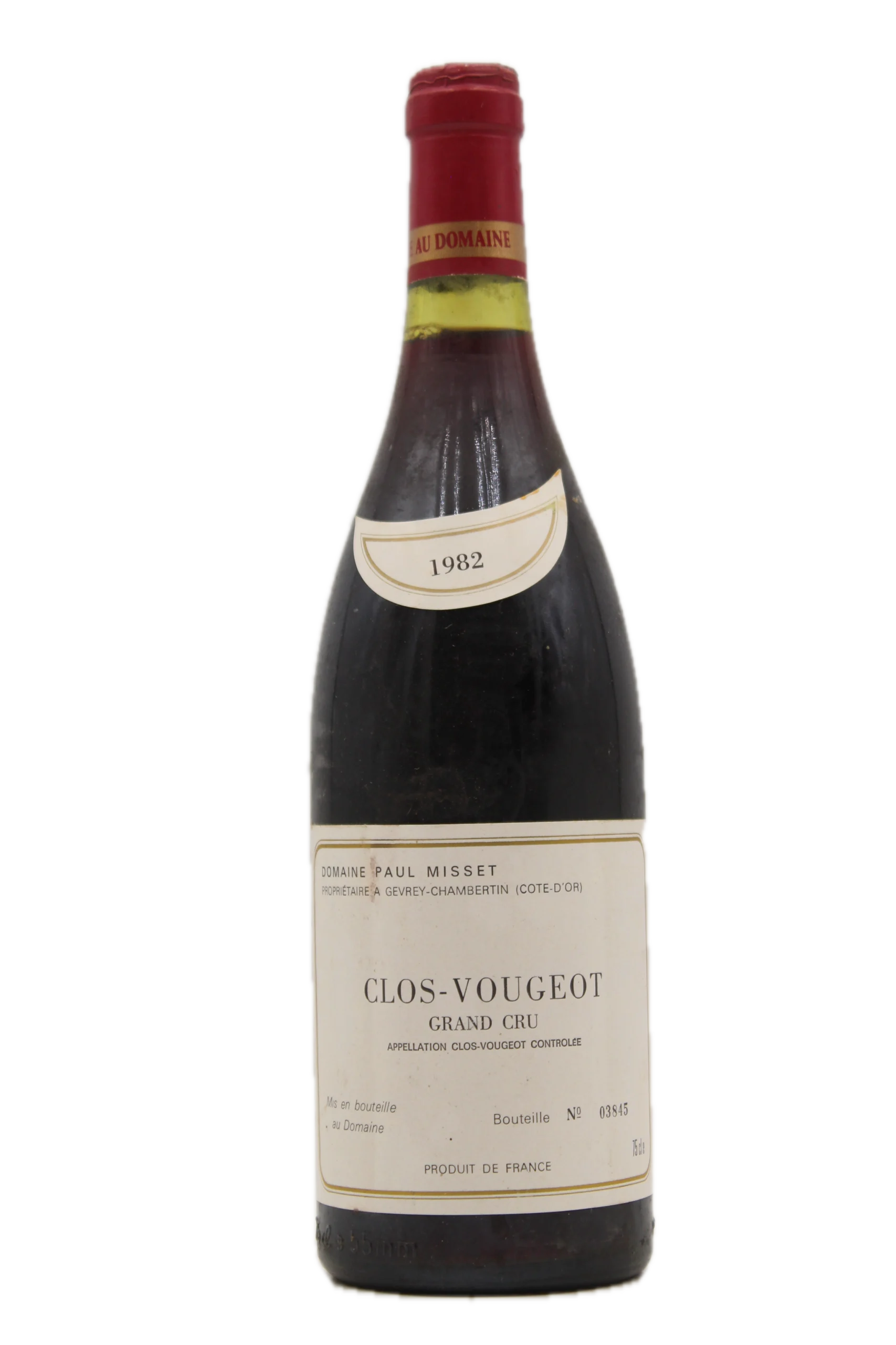 Clos vougeot grand cru 1982 Misset