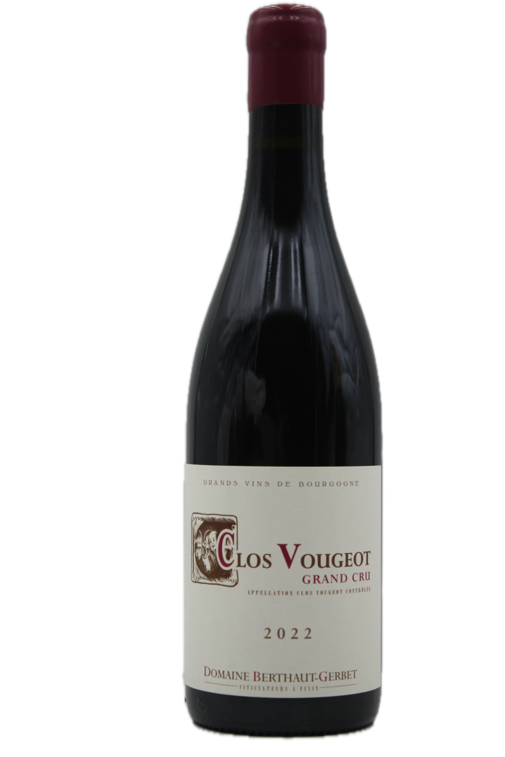 CLOS DE VOUGEOT GRAND CRU 2022 DOMAINE BERTHAUT GERBET