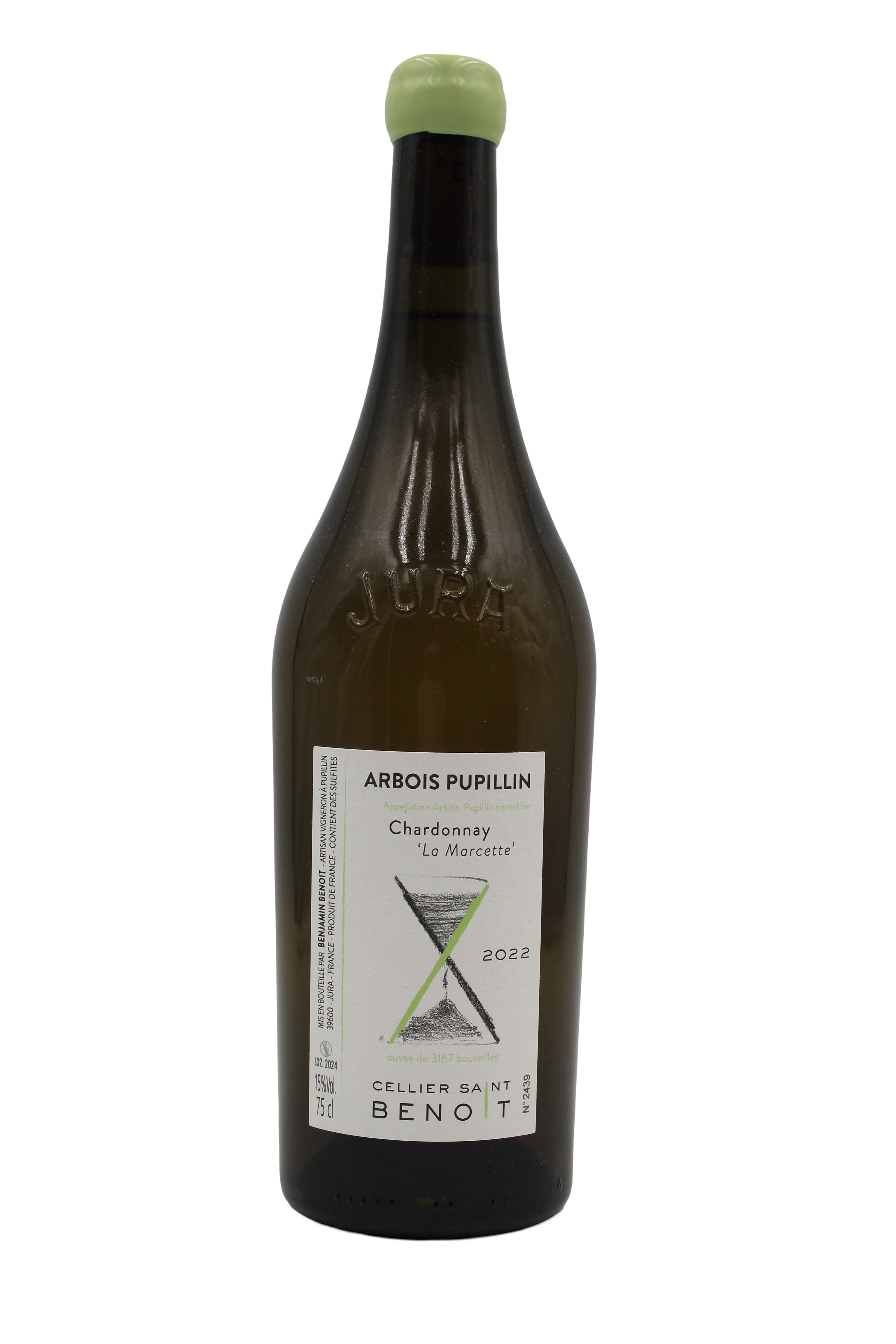 ARBOIS PUPILLIN CHARDONNAY LA MARCETTE 2022 CELLIER SAINT BENOIT