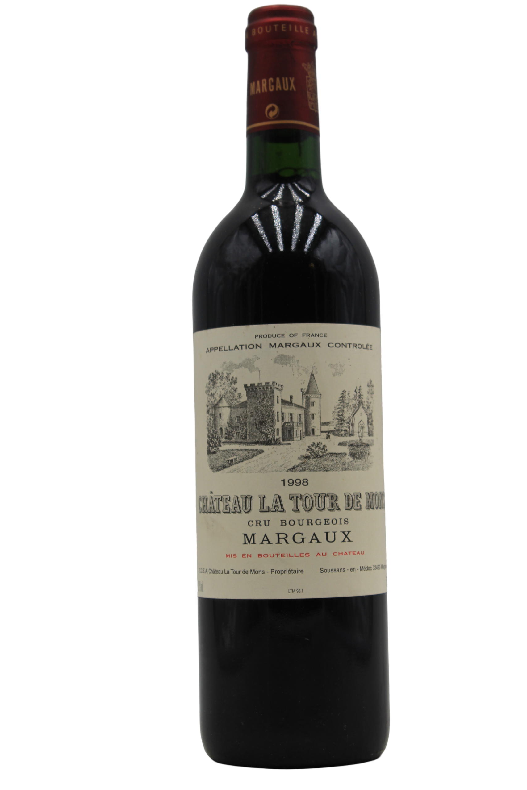 CHÂTEAU LA TOUR DE MONS 1998