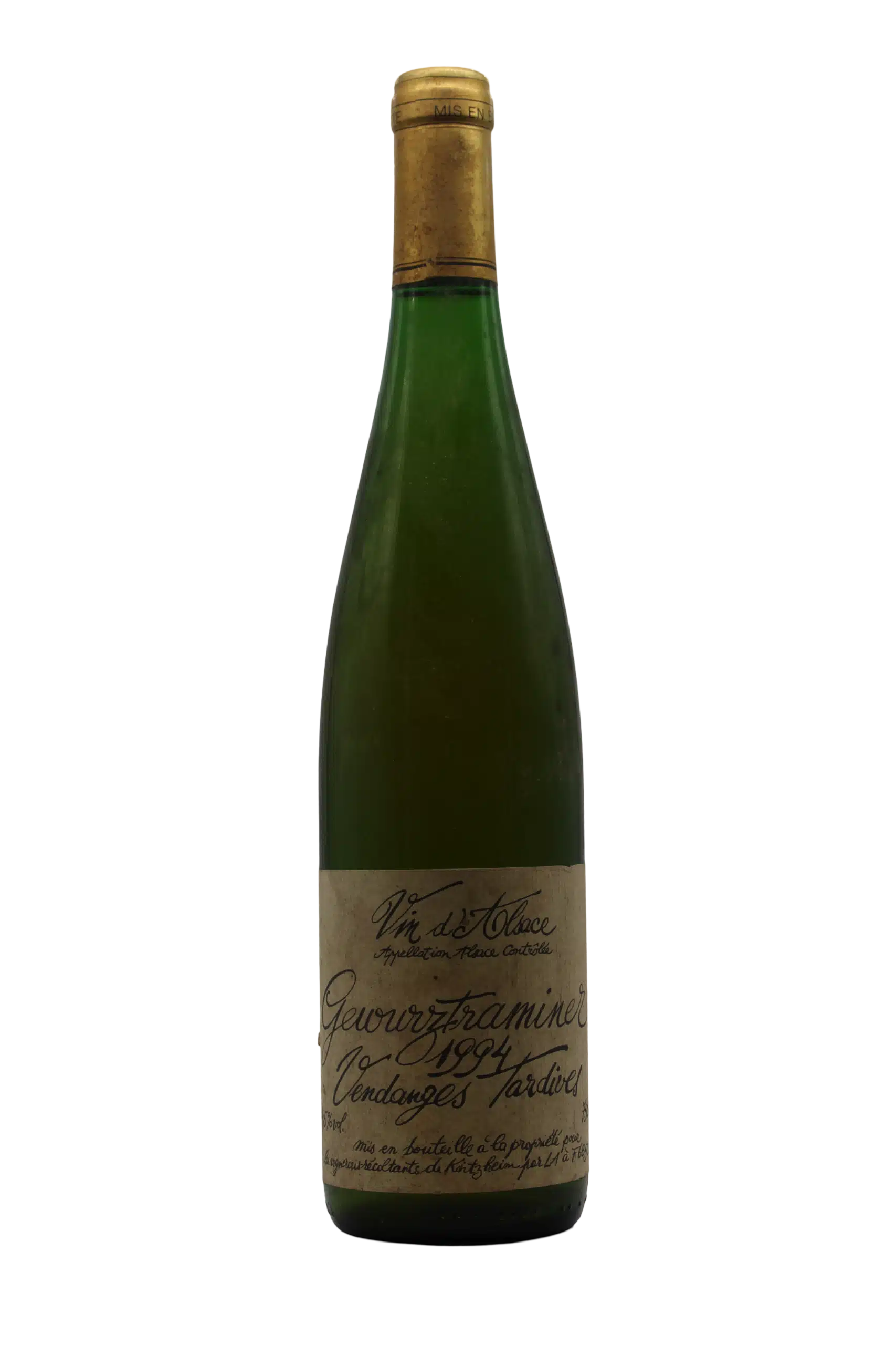 ALSACE GEWURZTRAMINER VENDANGE TARDIVE 1994 UNION DES PRODUCTEURS