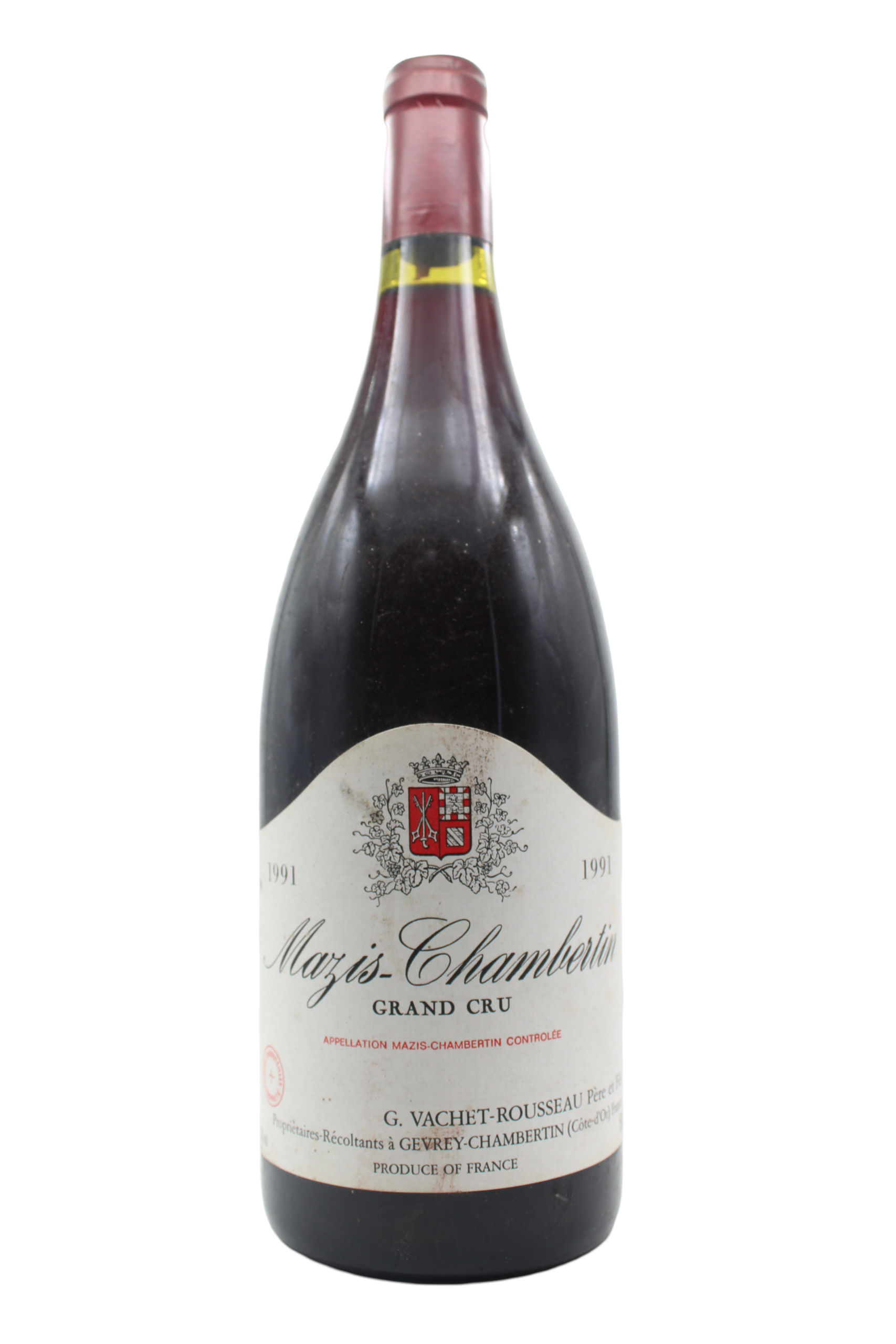 MAZIS CHAMBERTIN GRAND CRU 1991 VACHET ROUSSEAU NOUVELLE CAVE LYON
