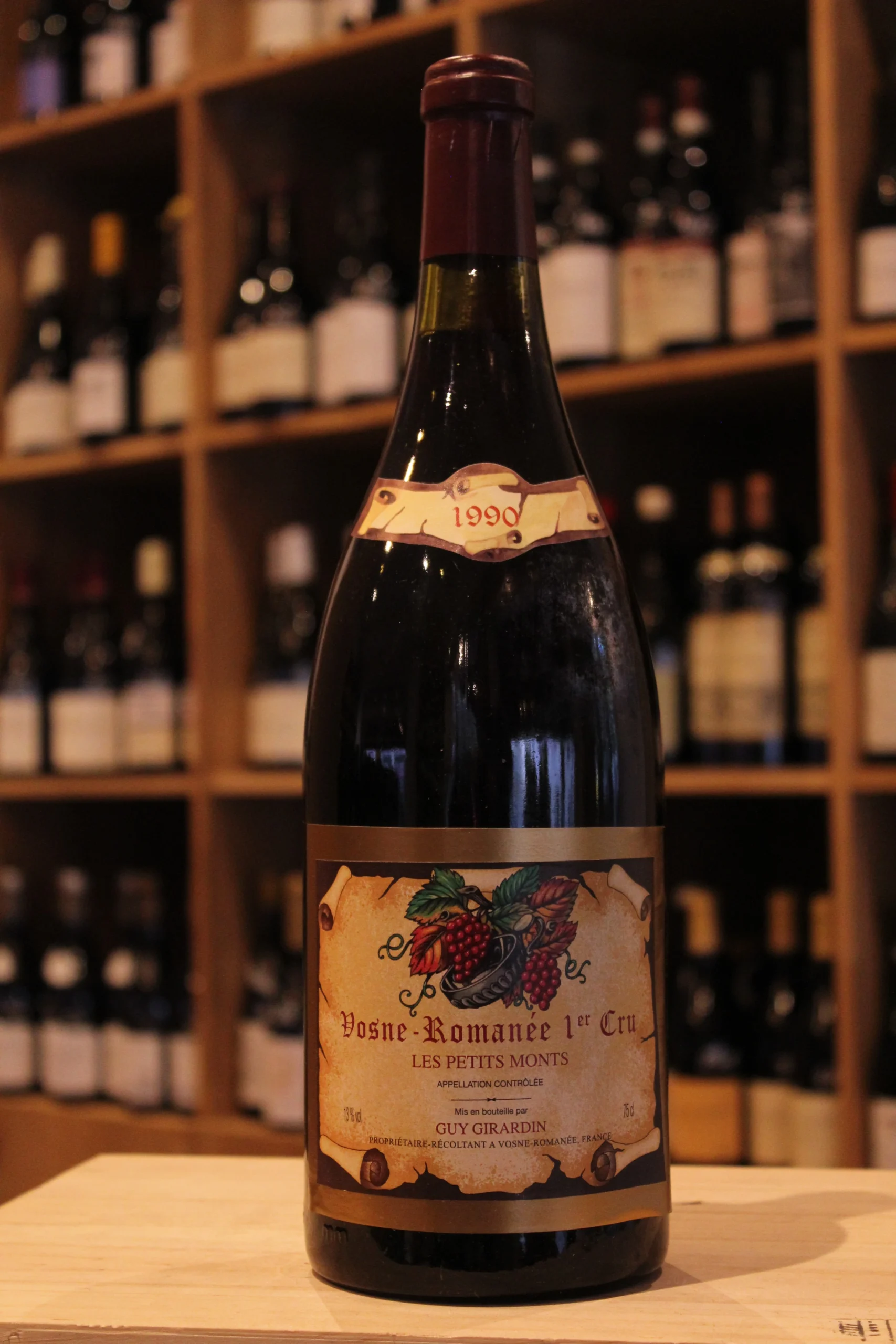VOSNE ROMANEE 1ER CRU LES PETITS MONTS 1990 GUY GIRARDIN