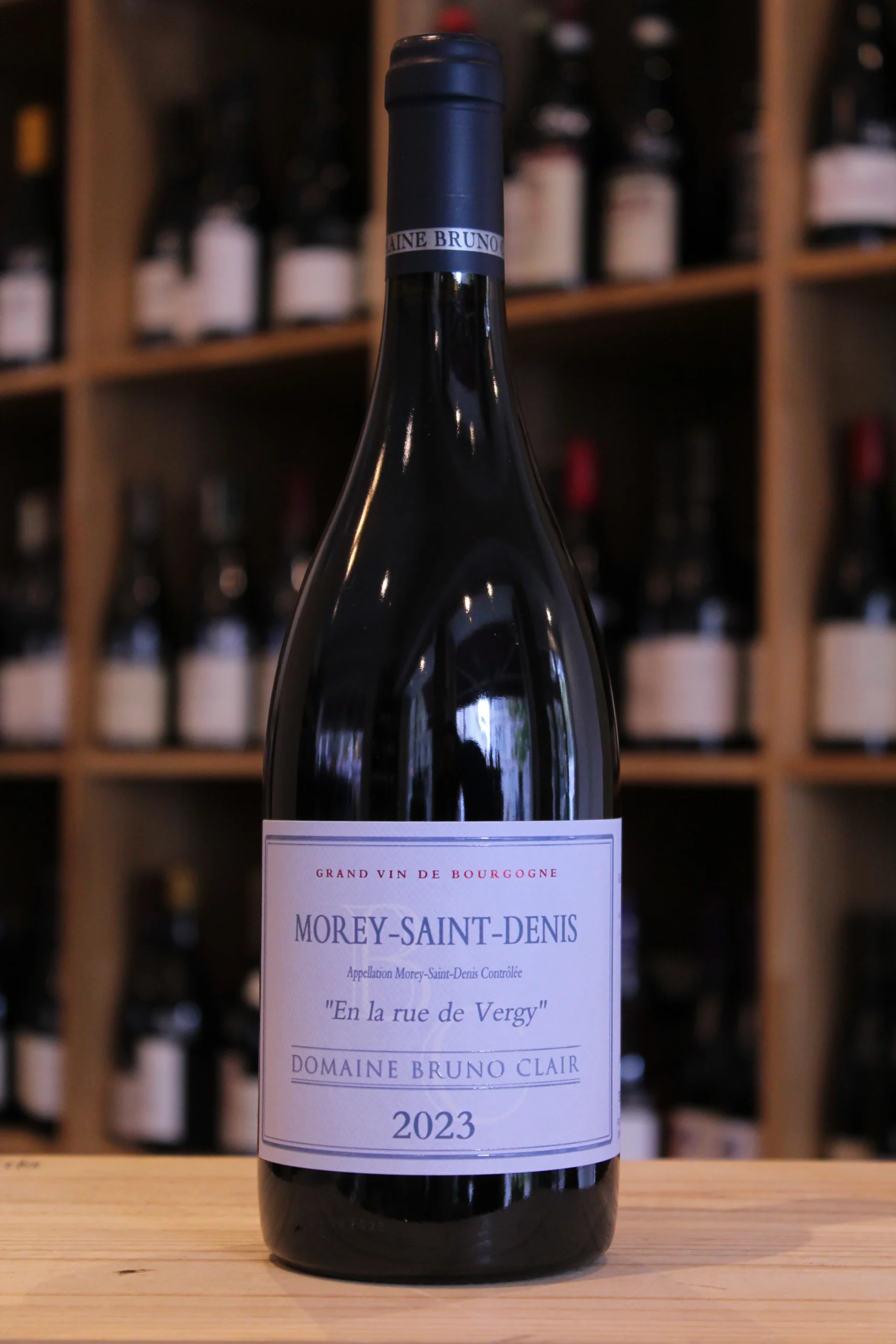 MOREY SAINT DENIS EN LA RUE DE VERGY ROUGE 2023 BRUNO CLAIR NOUVELLE CAVE LYON