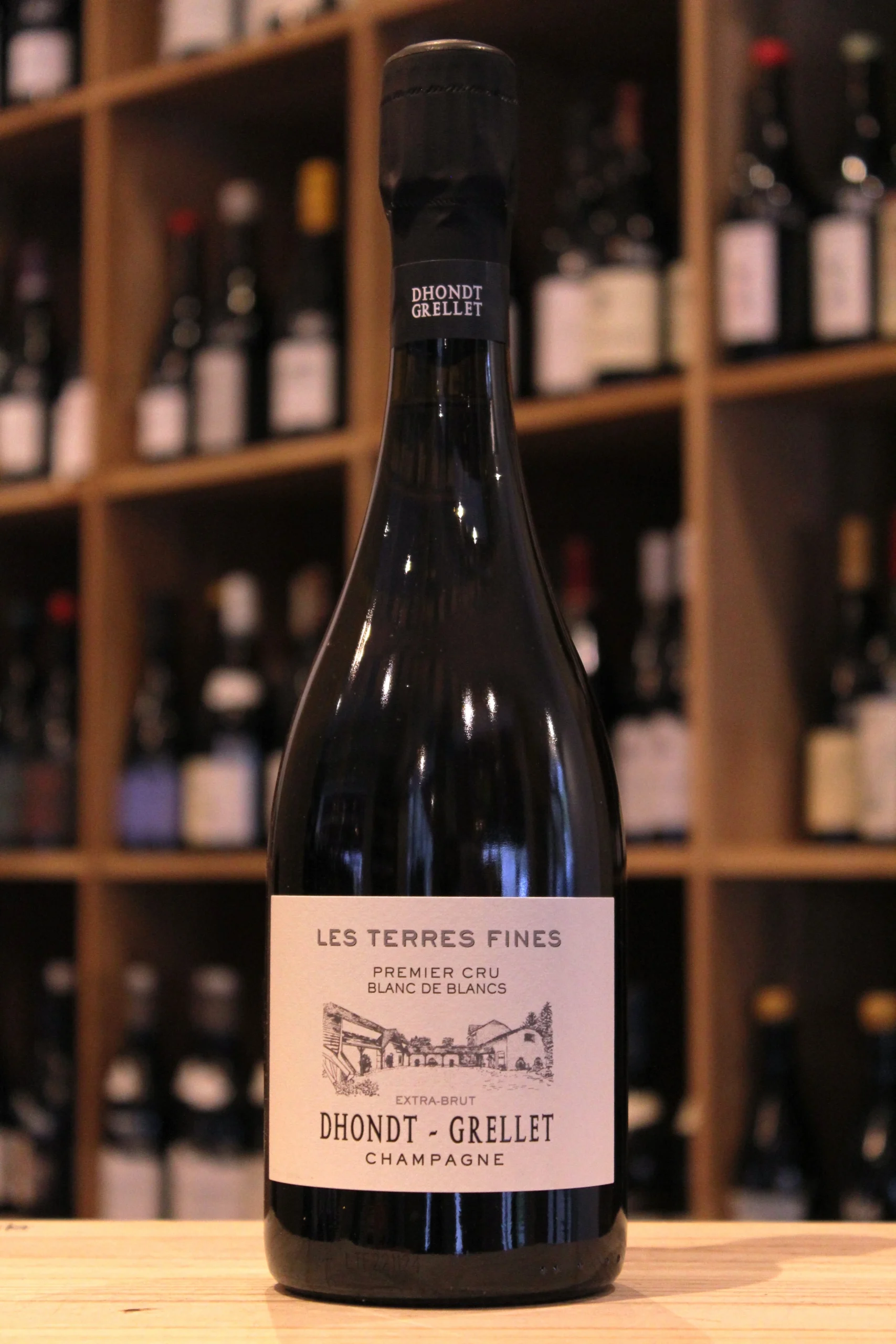 CHAMPAGNE 1ER CRU BLANC DE BLANCS LES TERRES FINES EXTRA BRUT 2021 DHONDT GRELLET