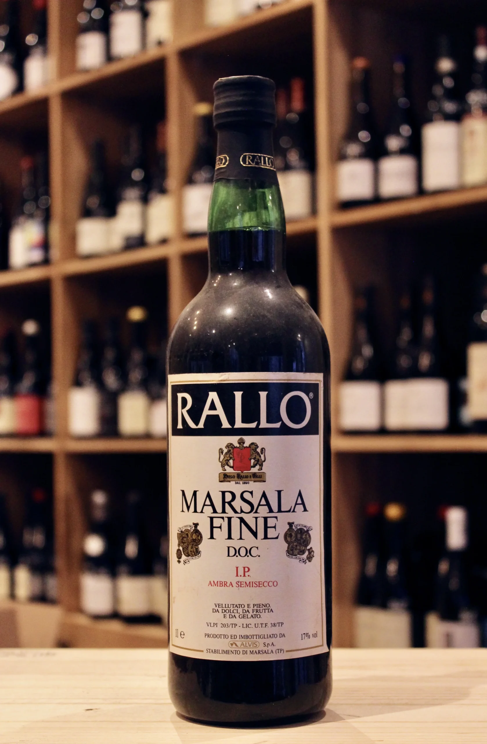 MARSALA FINE DOC AMBRA SEMISECCO ANNEES 1980 RALLO