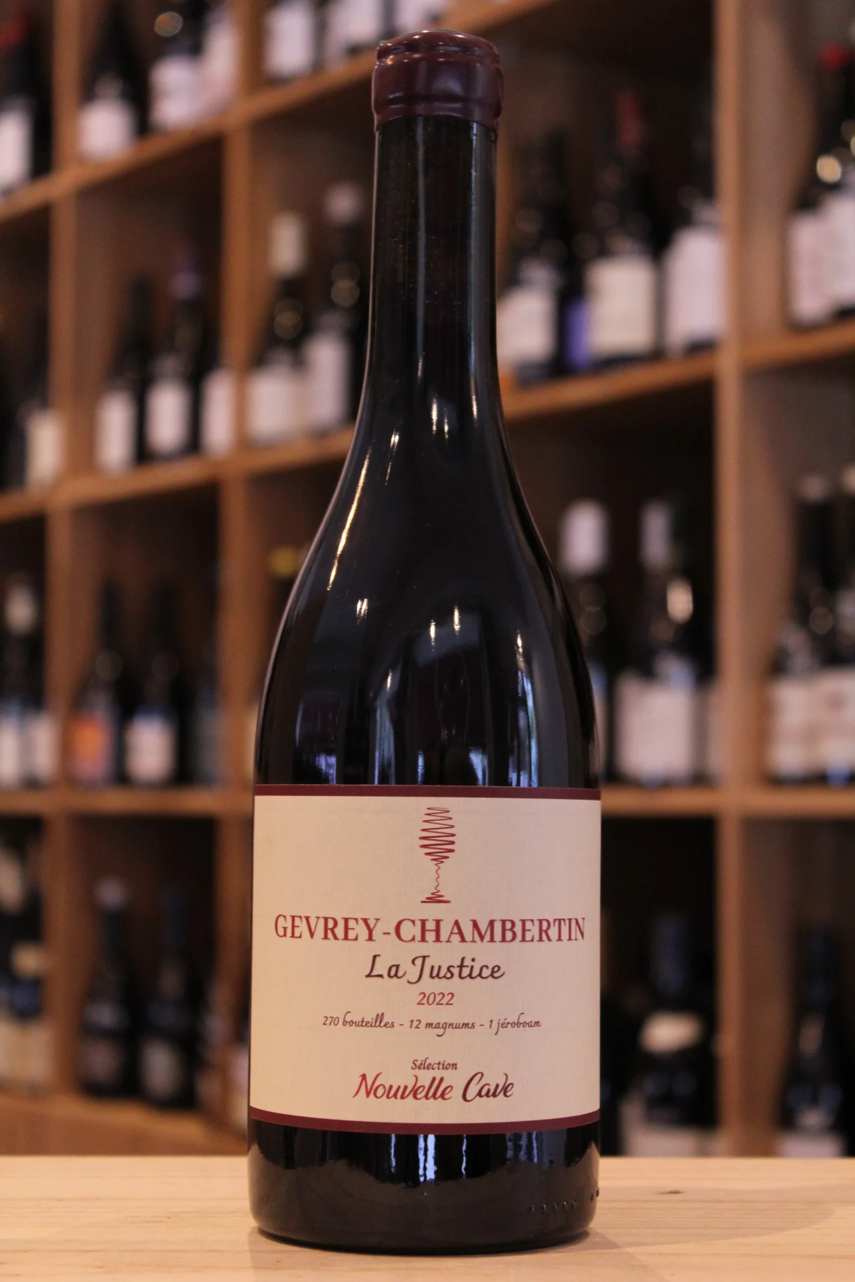 GEVREY CHAMBERTIN LA JUSTICE 2022 SELECTION NOUVELLE CAVE