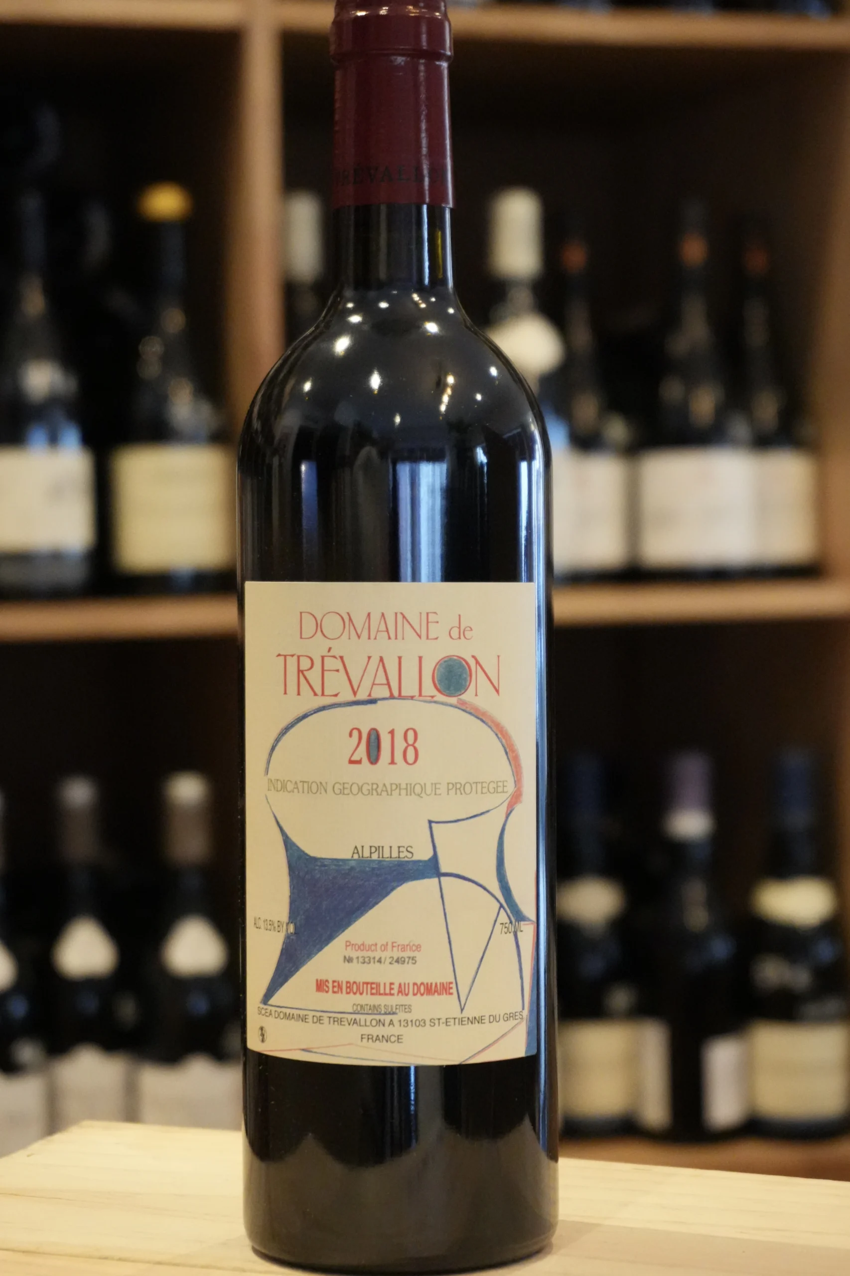 IGP ALPILLES 2018 DOMAINE DE TREVALLON CAVISTE LYON NOUVELLE CAVE