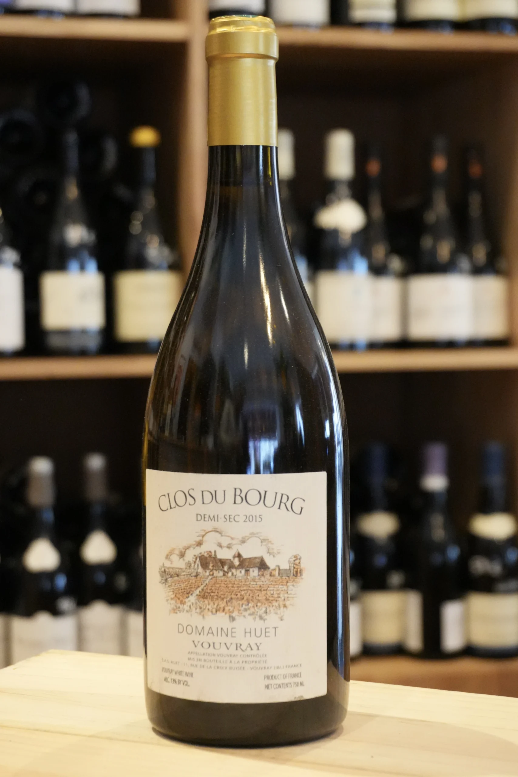 VOUVRAY CLOS DU BOURG DEMI SEC 2015 HUET caviste lyon nouvelle cave