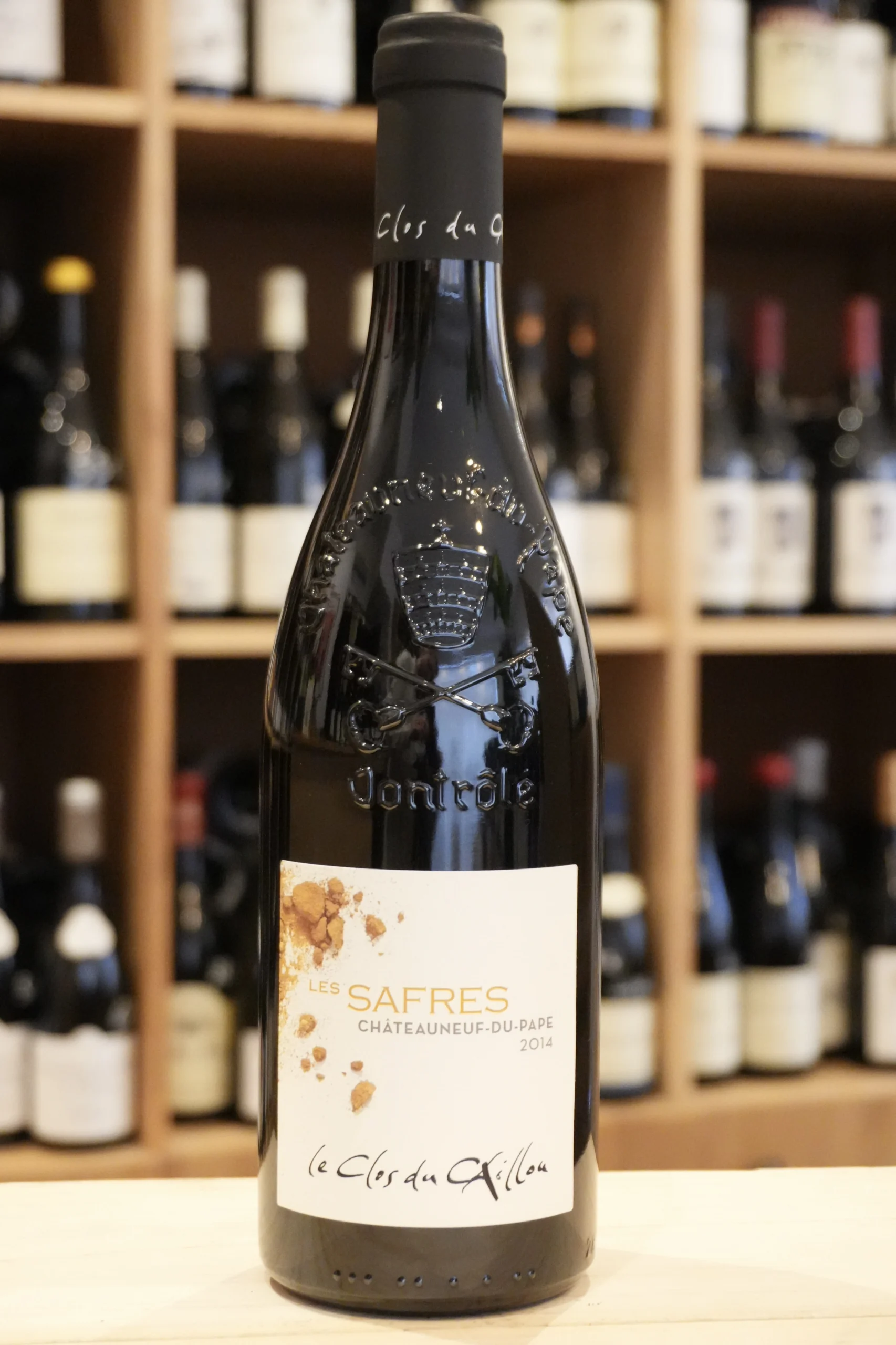 CHATEAUNEUF DU PAPE LES SAFRES 2014 LE CLOS DU CAILLOU CAVISTE LYON NOUVELLE CAVE