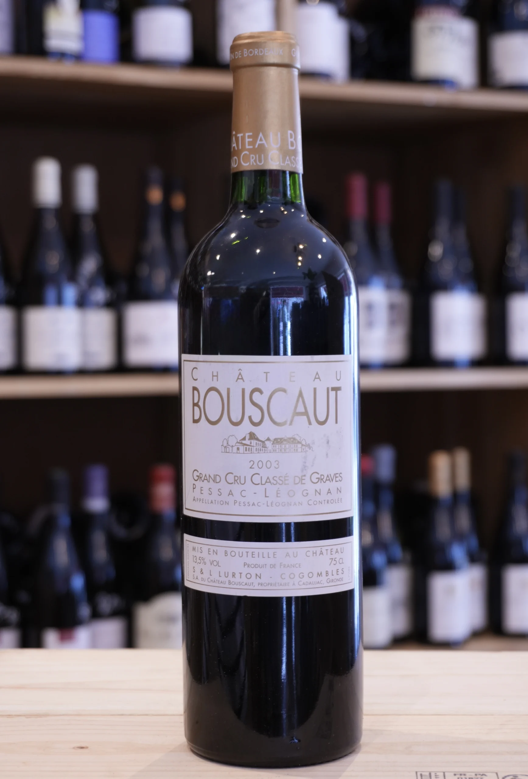 PESSAC LEOGNAN GRAND CRU CLASSE 2003 CHATEAU BOUSCAUT CAVISTE LYON NOUEVELLE CAVE