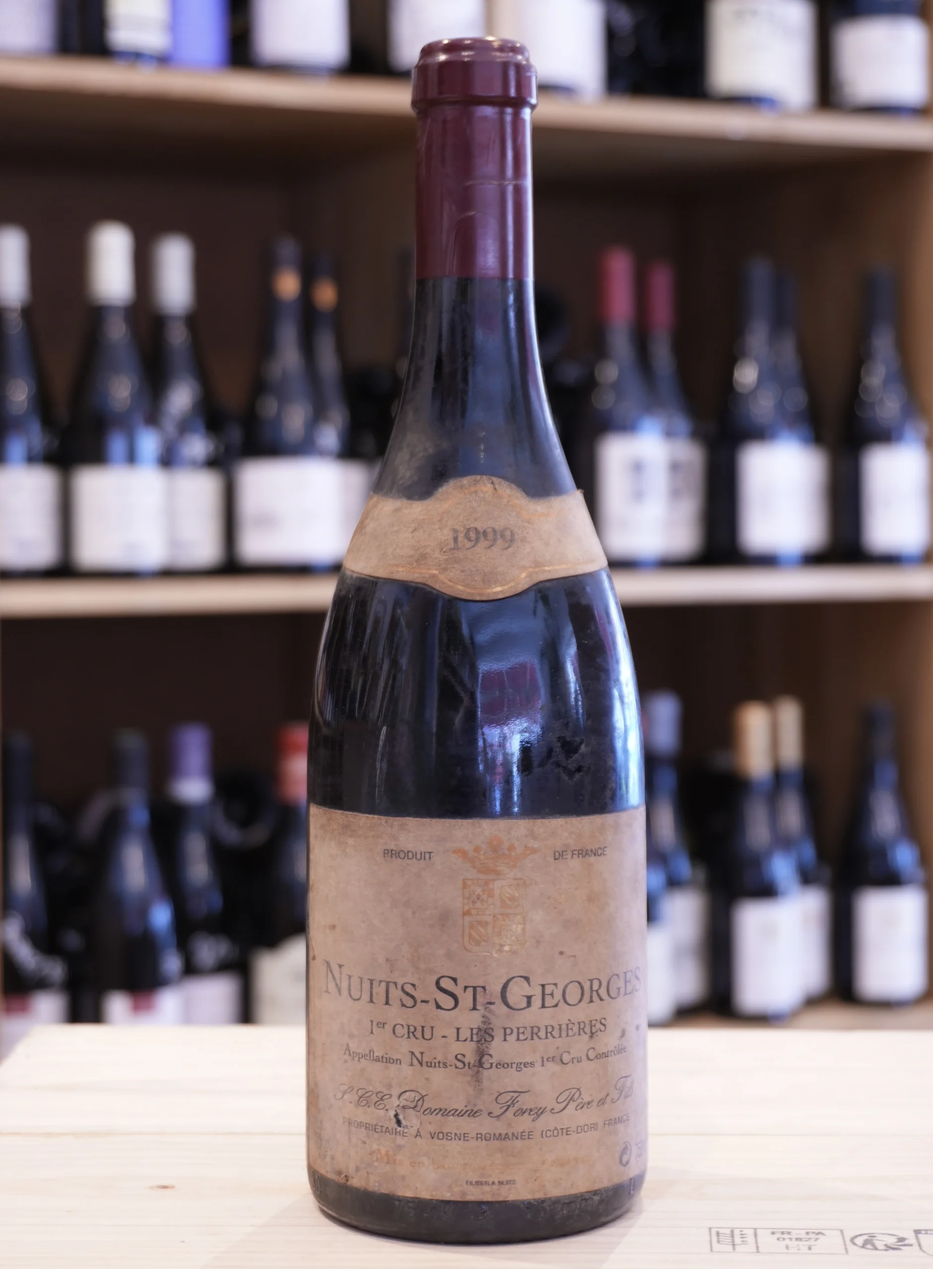NUITS SAINT GEORGES 1ER CRU LES PERRIERES 1999 DOMAINE FOREY CAVISTE LYON NOUVELLE CAVE