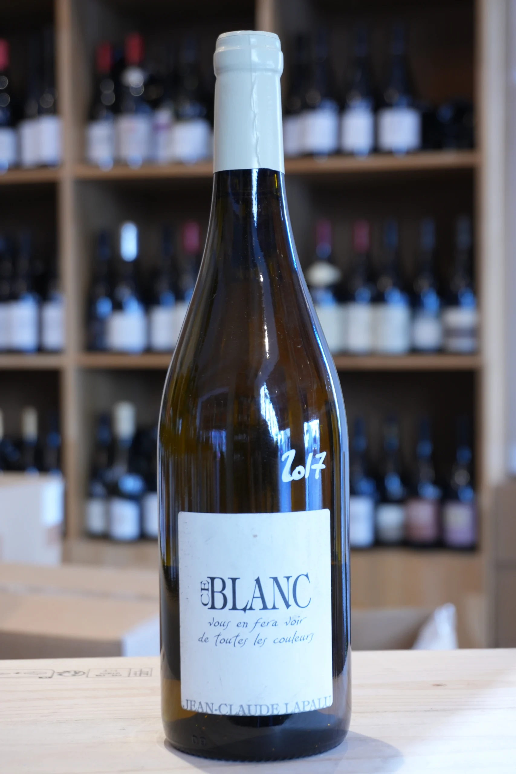 BEAUJOLAIS BLANC CE BLANC VOUS EN FERA VOIR DE TOUTES LES COULEUR 2017 LAPALU caviste lyon nouvelle cave