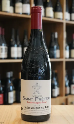 CHATEAUNEUF DU PAPE ROUGE 2016 DOMAINE DE SAINT PREFERT CAVISTE LYON NOUVELLE CAVE
