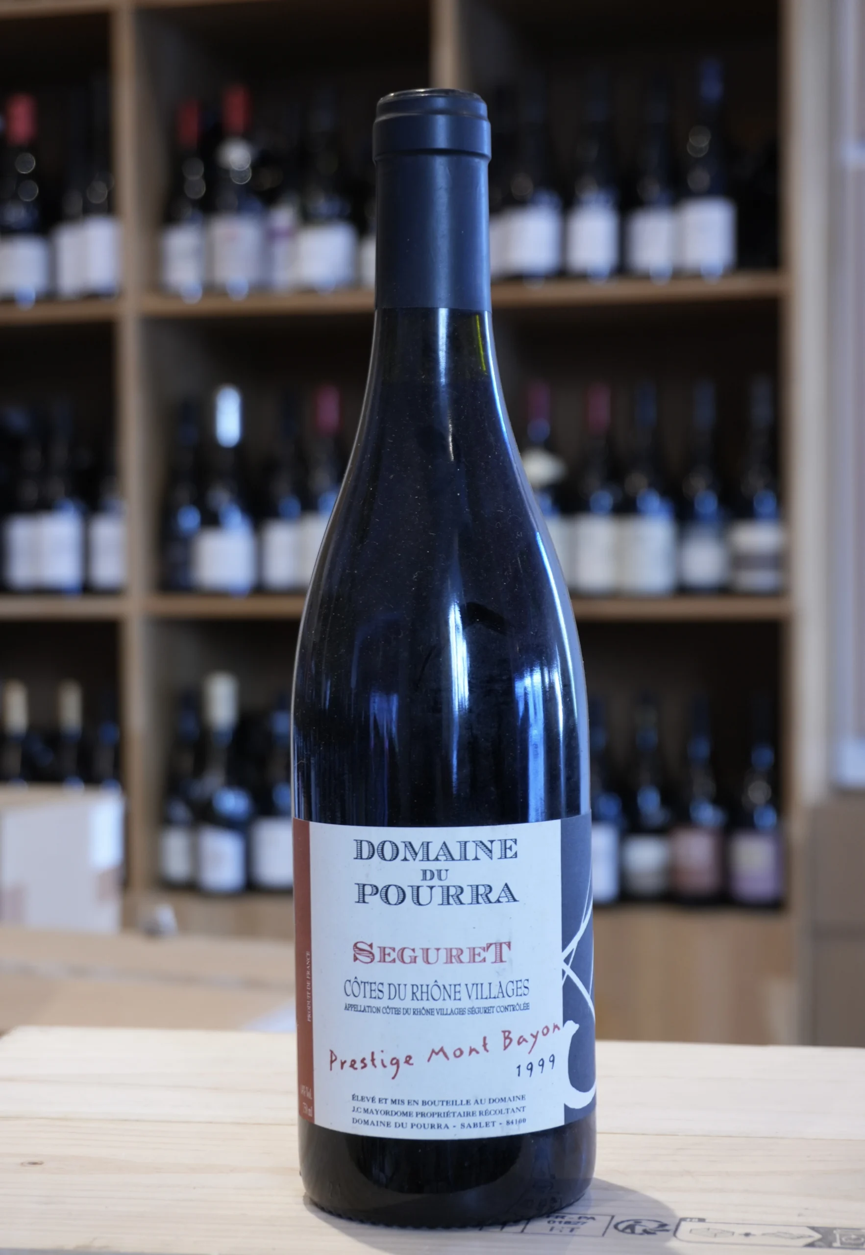 COTES DU RHONE VILLAGE SEGURET 1999 DOMAINE DU POURRA CAVISTE LYON NOUVELLE CAVE