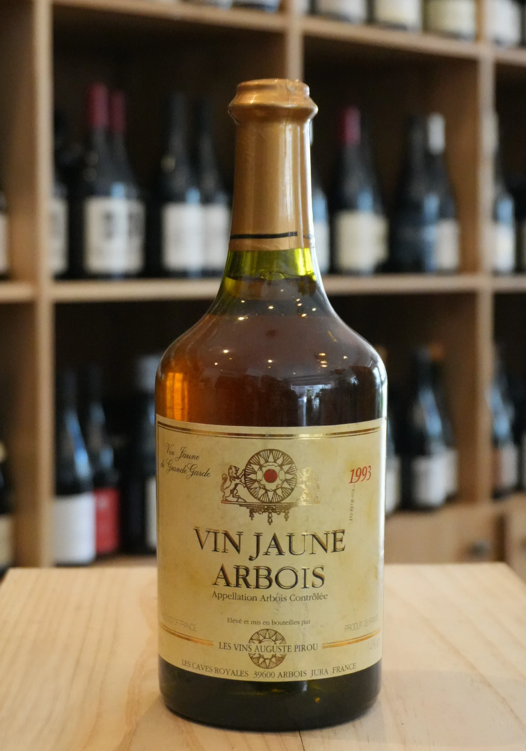 VIN JAUNE ARBOIS 1993 AUGUSTE PIROU caviste nouvelle cave lyon