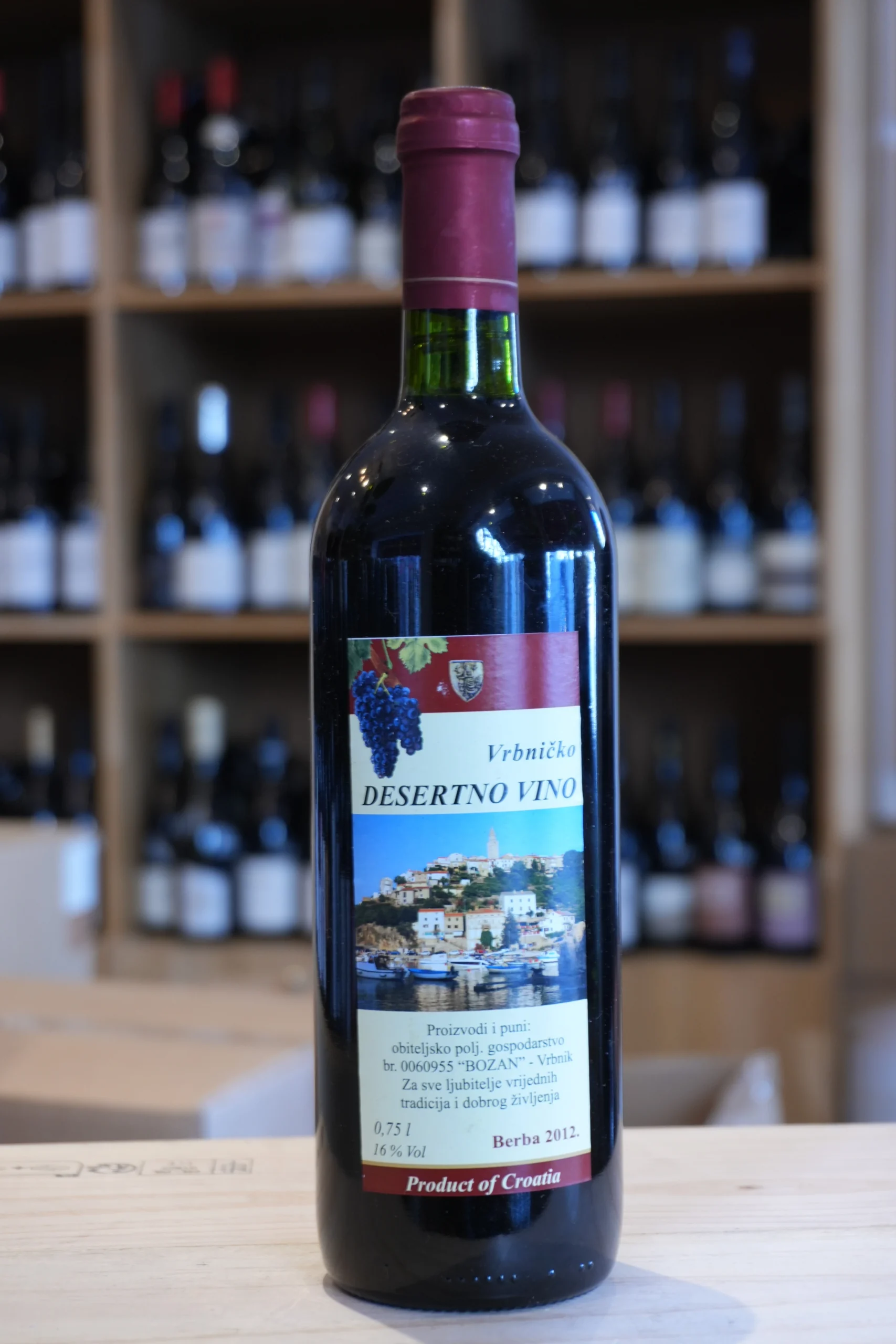 DESERTNO VINO 2012 VRBNICKO caviste lyon nouvelle cave