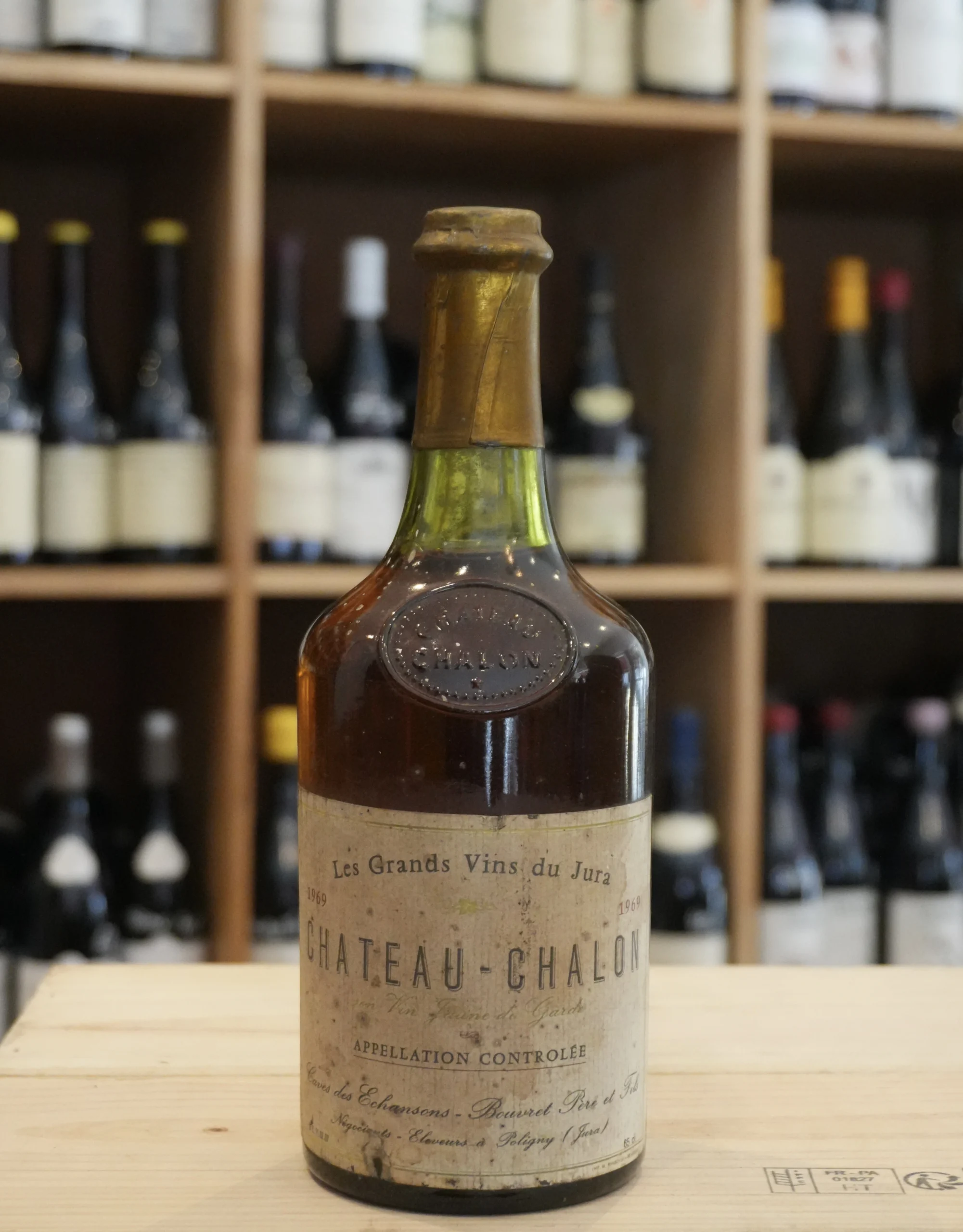 VIN JAUNE CHATEAU CHALON 1969 CAVES DES ECHANSNONS BOUVERT PÈRE ET FILS