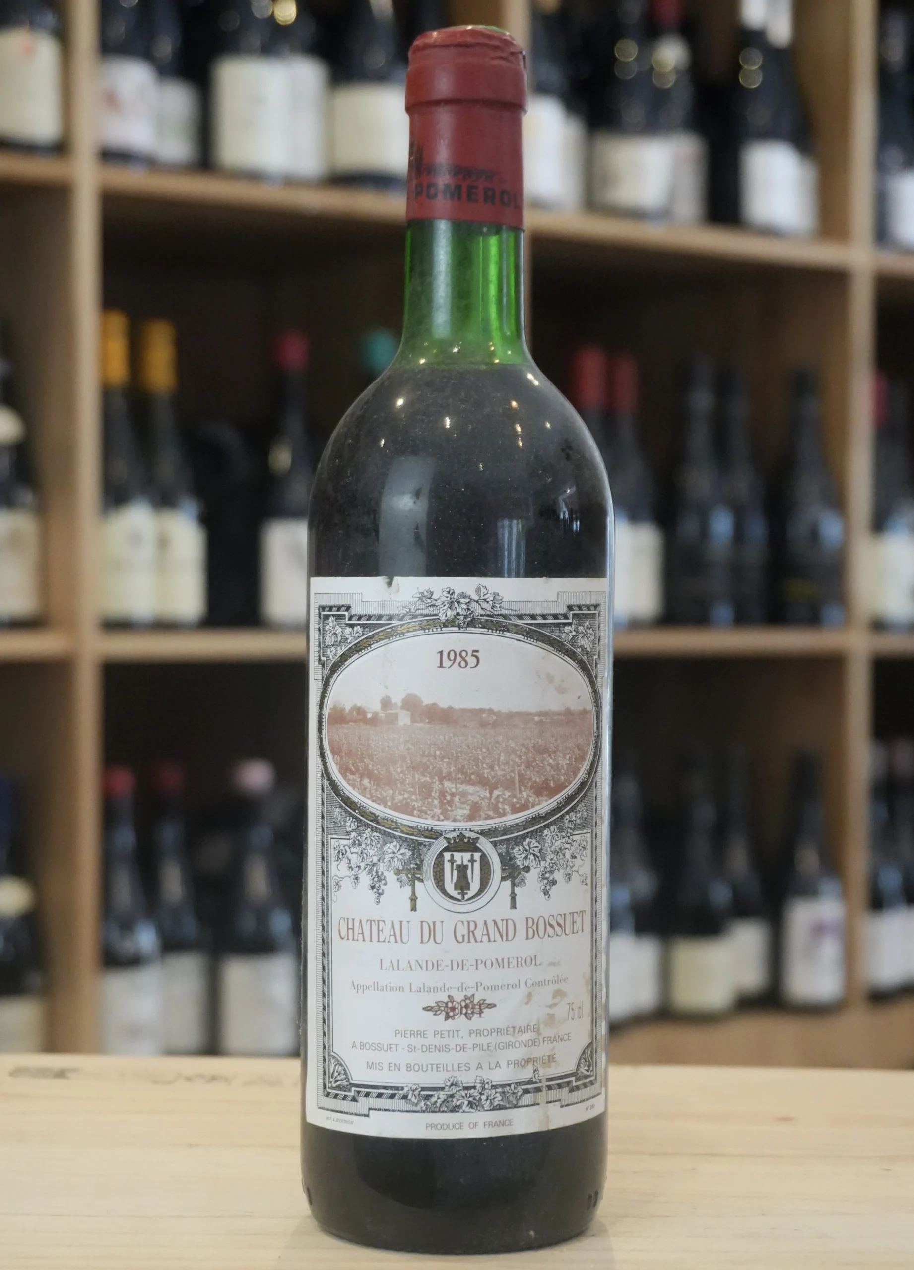LALANDE DE POMEROL 1985 CHATEAU DU GRAND BOSSUET NOUVELLE CAVE LYON CAVISTE