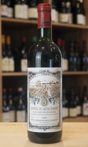 LALANDE DE POMEROL 1989 CHATEAU DU GRAND BOSSUET NOUVELLE CAVE LYON CAVISTE