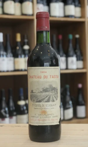1ERE COTES DE BORDEAUX 1964 CHATEAU DU TASTA NOUVELLE CAVE LYON CAVISTE