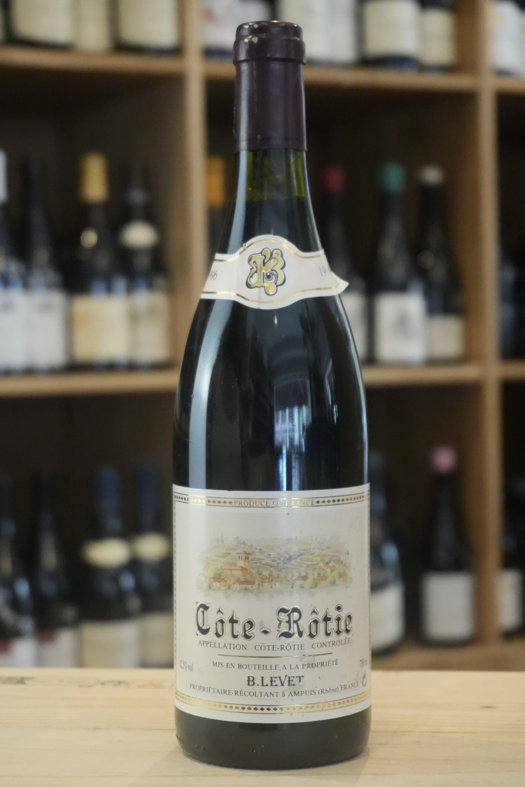 COTE ROTIE 1996 LEVET CAVISTE LYON NOUVELLE CAVE