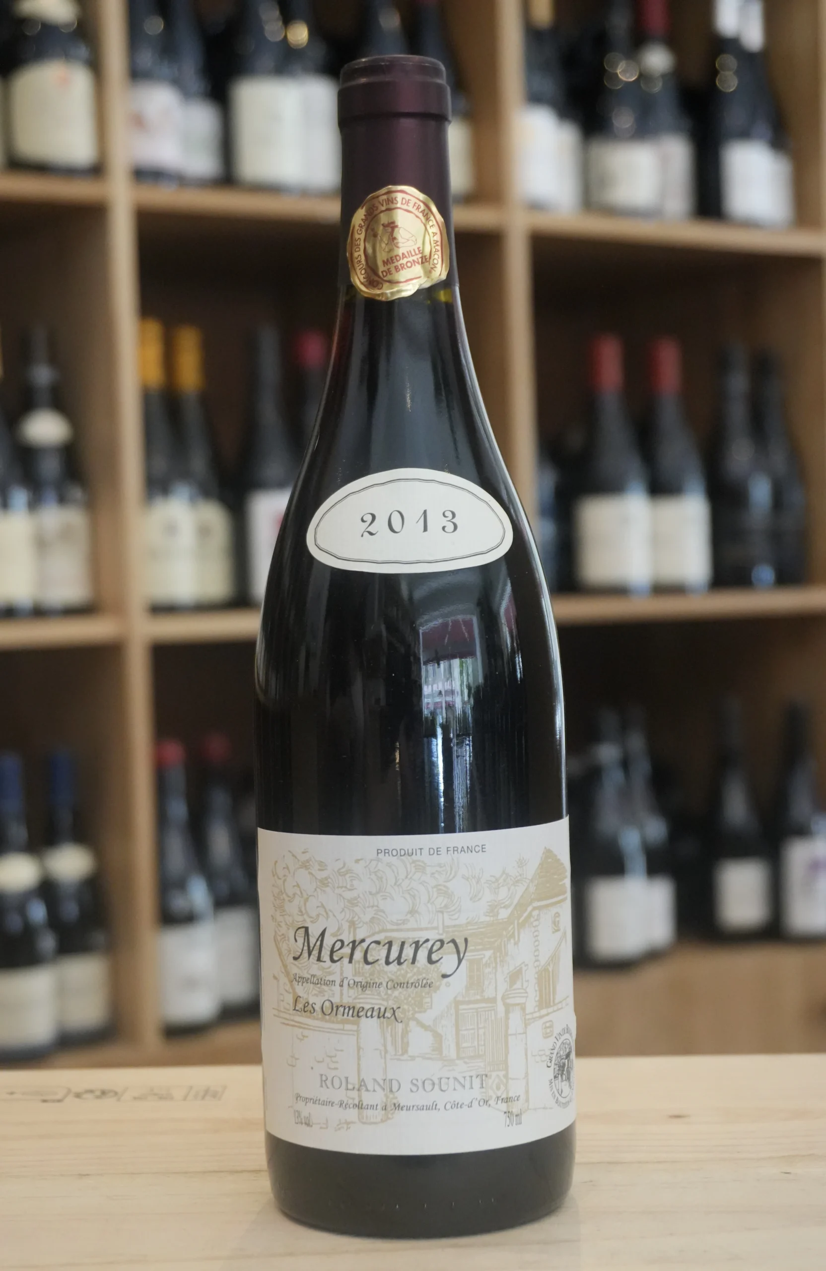 MERCUREY 2013 ROLAND SOUNIT CAVISTE LYON NOUVELLE CAVE