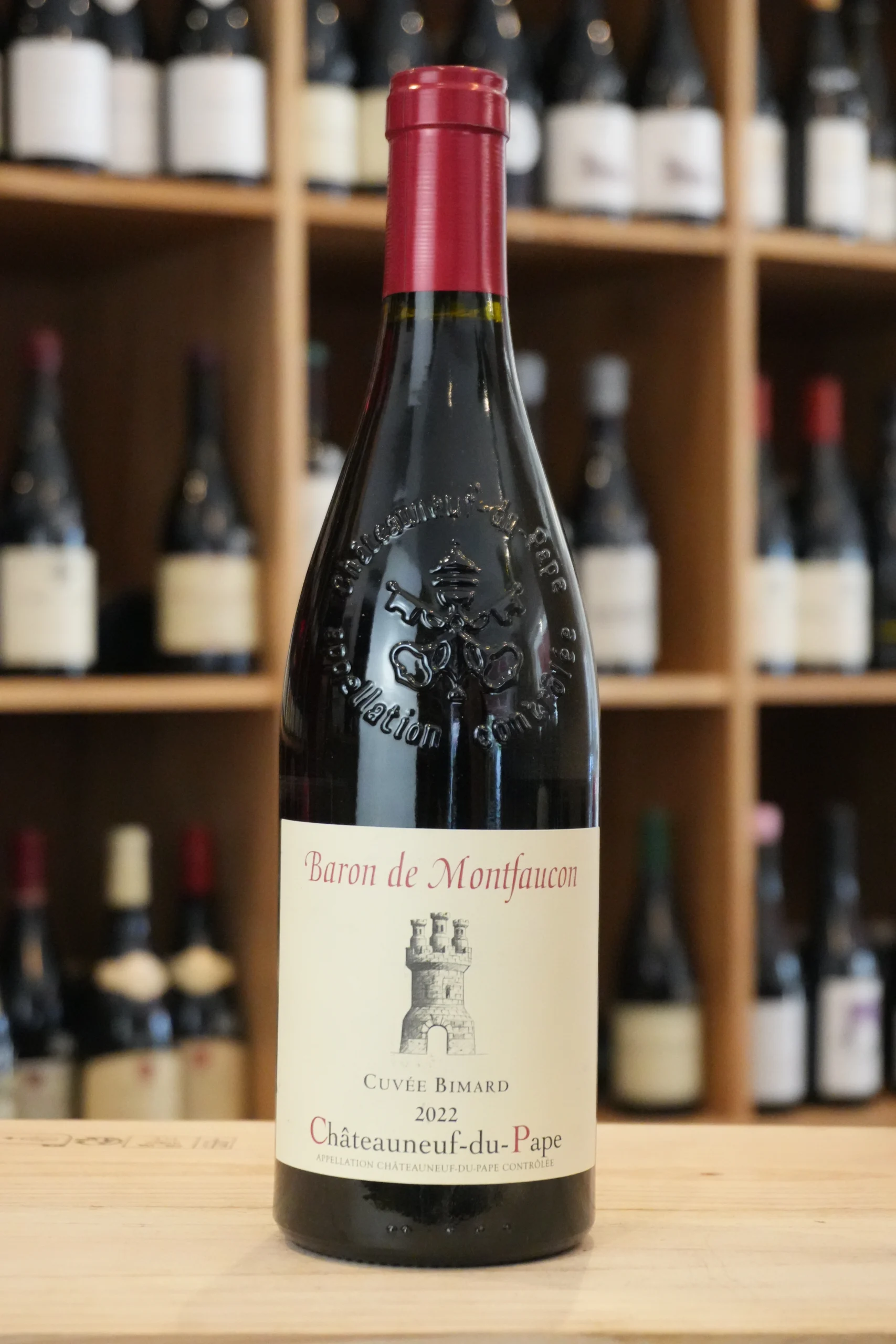 AOP CHATEAUNEUF DU PAPE CUVEE BIMARD 2022 BARON DE MONTFAUCON caviste lyon nouvelle cave