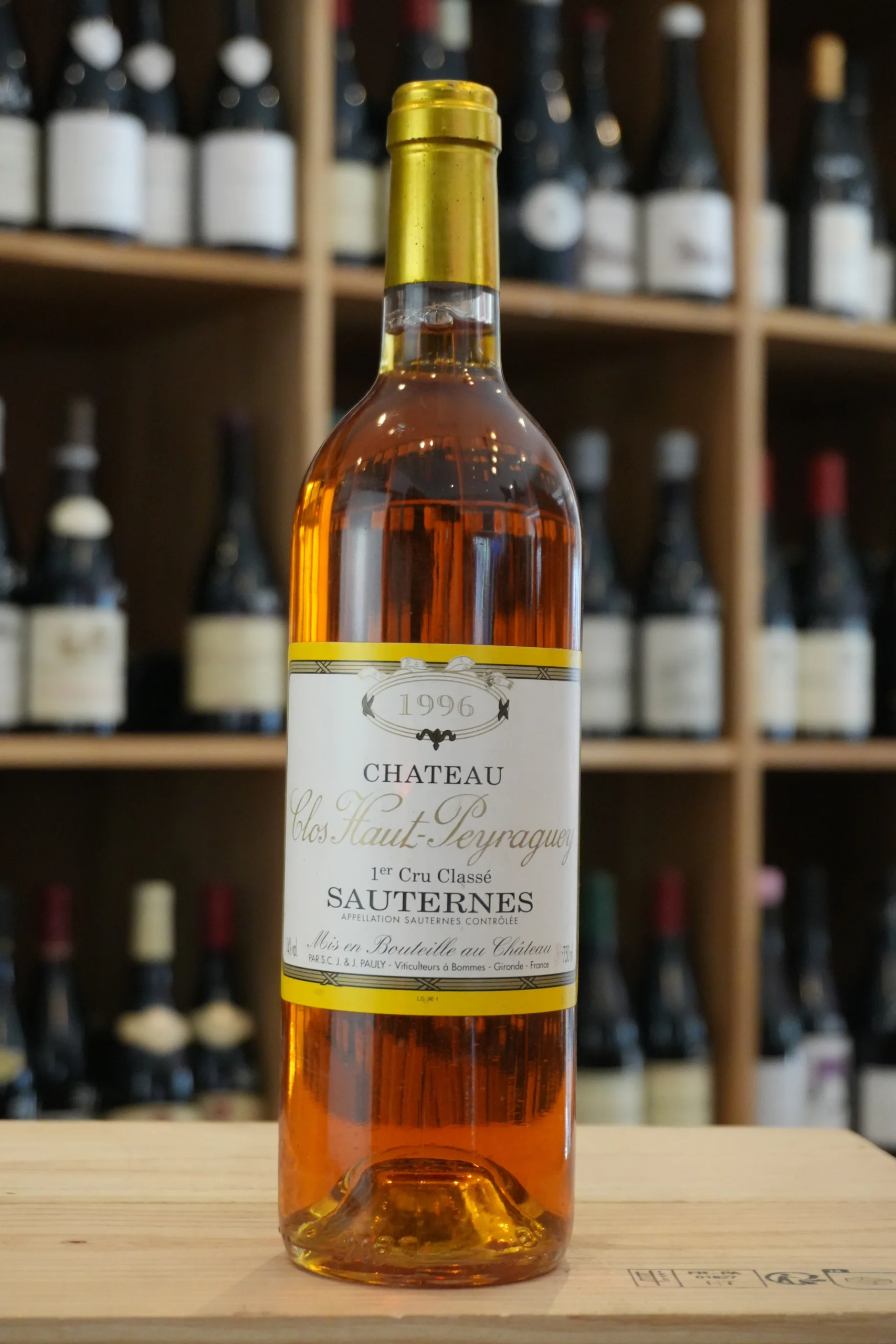 SAUTERNES 1996 CLOS HAUT PEYRAGUEY caviste lyon nouvelle cave