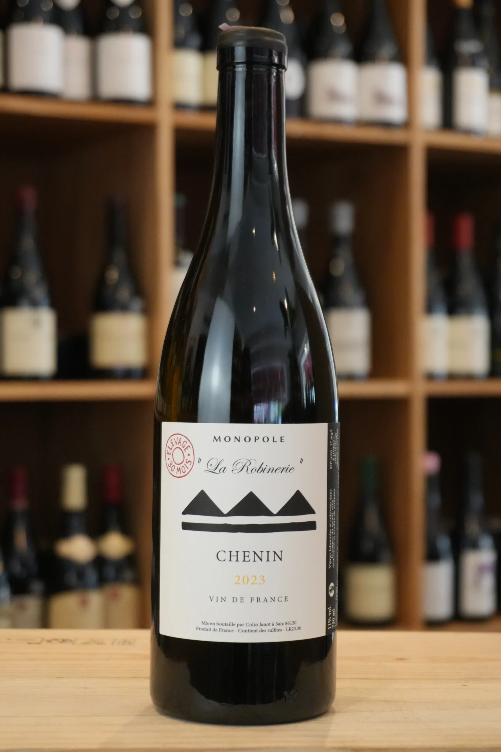 VIN DE FRANCE ROBINERIE 30 MOIS ELEVAGE 2023 MONSIEUR COLIN JANOT caviste lyon nouvelle cave