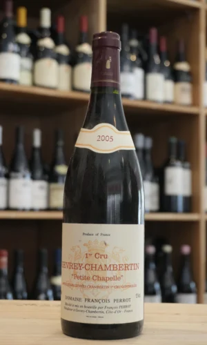 GEVREY CHAMBERTIN 1ER "CRU PETITE CHAPELLE" 2005 FRANCOIS PERROT CAVISTE LYON NOUVELLE CAVE