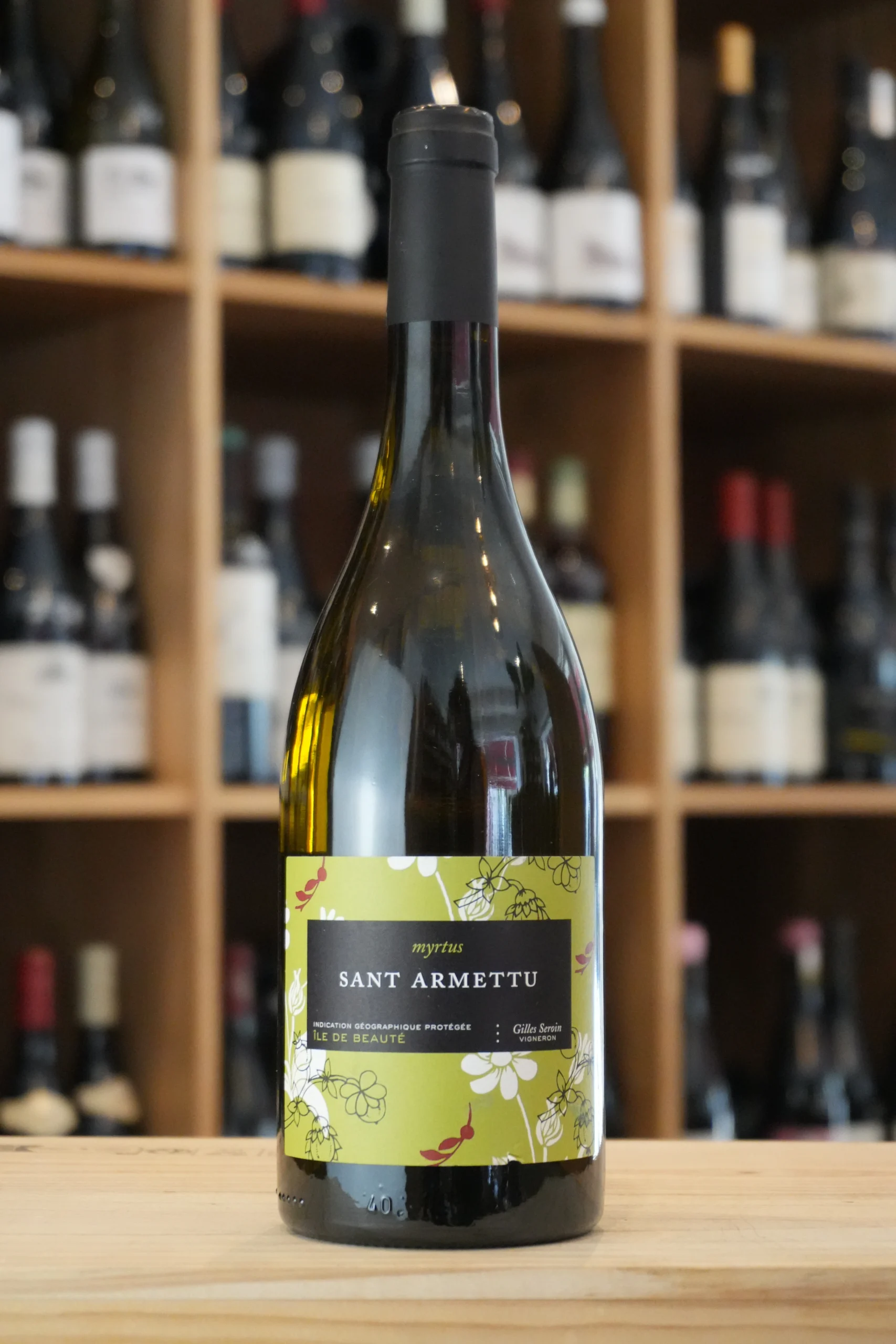 ILE DE BEAUTE BLANC MYRTUS 2022 SANT ARMETTU caviste lyon nouvelle cave